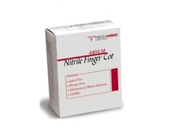 Nitrile Finger Cot Powder Free 144/Box TECHMED Medium/Large
