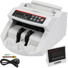 1000Pcs/Min Money Counter Business Cash Register Euros Bills Fake Banknote Detec