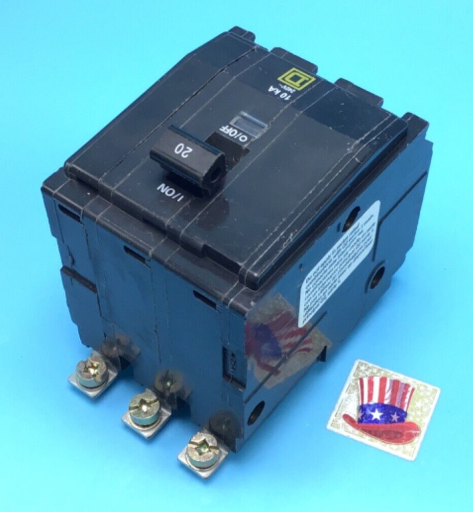 Original New Circuit Breaker Square D QOB320 20 Amp 3 Pole BOLT ON PANEL ONLY