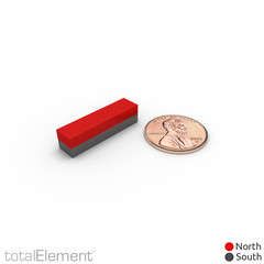 1 x 1/4 x 1/4 Inch Neodymium Rare Earth Bar Magnets N48 (6 Pack)