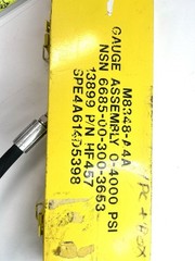 C-2244 Hydro Fitting HF457 M8348-A4A 0-4000 PSI Gauge Ass NSN 6685-00-300-3653
