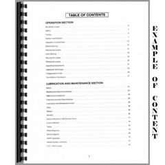 IH International 1200 Balanced Mower Owners Operators Manual