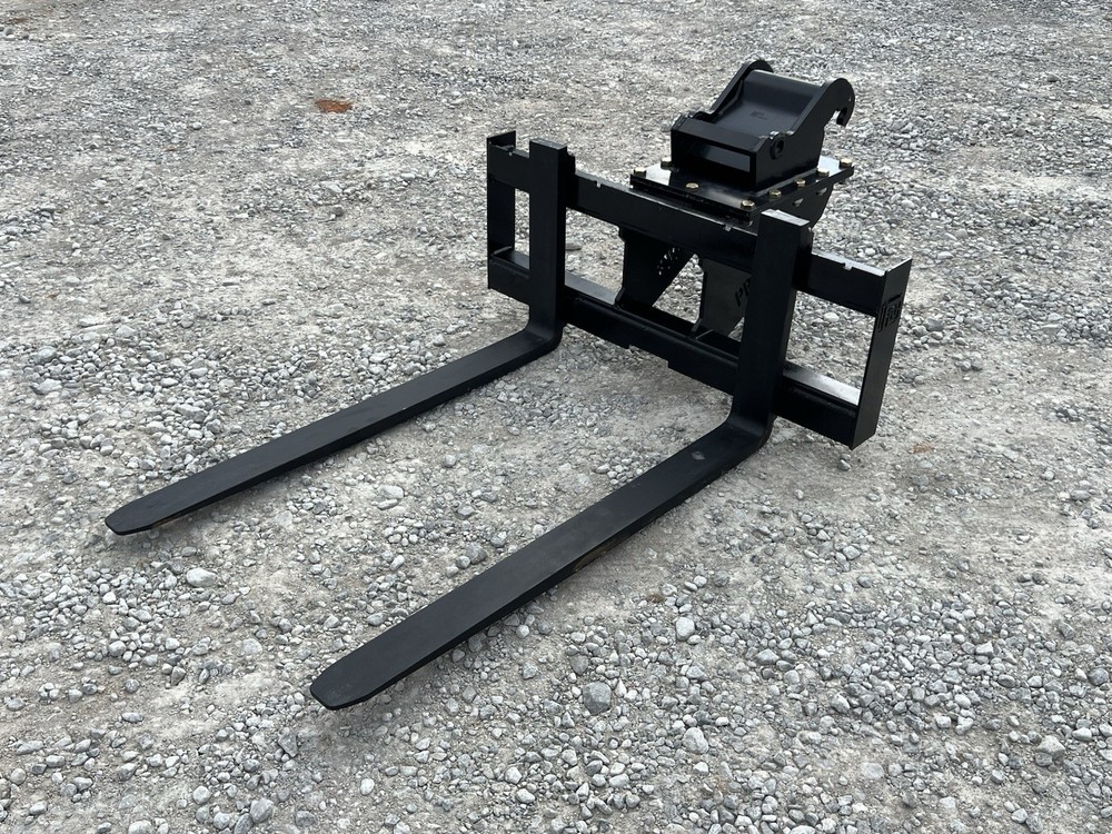 48″ 5,500 Pound Pallet Fork Attachment Fits Bobcat Quick X Change Mini Excavator