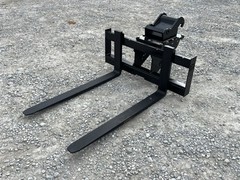 48″ 5,500 Pound Pallet Fork Attachment Fits Bobcat Quick X Change Mini Excavator