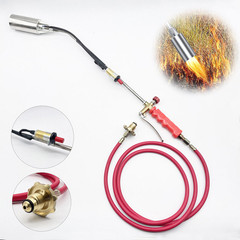 Portable Propane Torch Weed Burner Ice Snow Melter Outdoor Flame Thrower w/ Hose