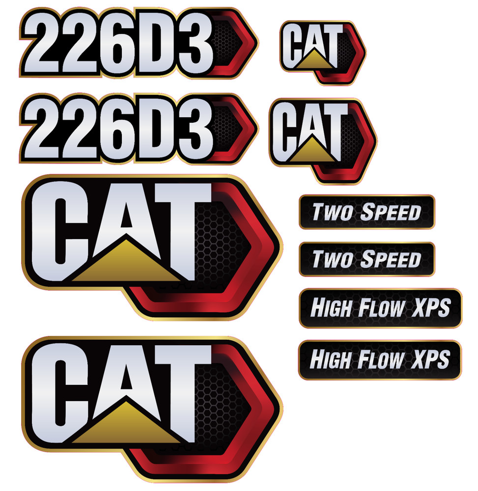 For Caterpillar CAT 226D3 Skid Steer | Replacement Decal Set | FREE SHIPPING