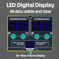 YIHUA 862BD+ 2-in-1 Soldering Station Hot Air Rework Station Soldering Iron Kit