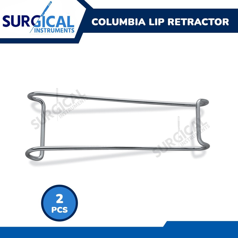 2 Pcs Columbia Lip Retractors 5.50″ Double Ended 37mm & 50mm German Grade