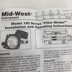 Mid-West Instrument Model 120AA-00-OO 5 PSID Differential Pressure Gauge 3000PSI