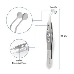 Meibomian Gland Expressor Forceps Set Eyelid Tweezers Kit Ophthalmic Tools 6 Pcs