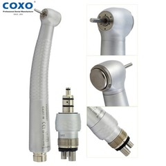 COXO High Speed Turbine LED Handpiece Self Power NSK QD-J Sinol 4 Hole Coupler