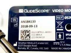 Verathon Glidescope Video Monitor 0570-0338 w Battery, Power Supply Tested