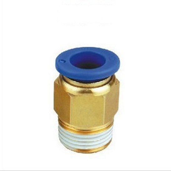 8mm or 5/16″ OD to 1/8″ NPT Male Straight Push In Connect Tube Fitting N-@C1