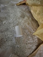 Shredded White HDPE Recycled Plastics, Plastic Flakes 1 Lb, Crafting, Molding