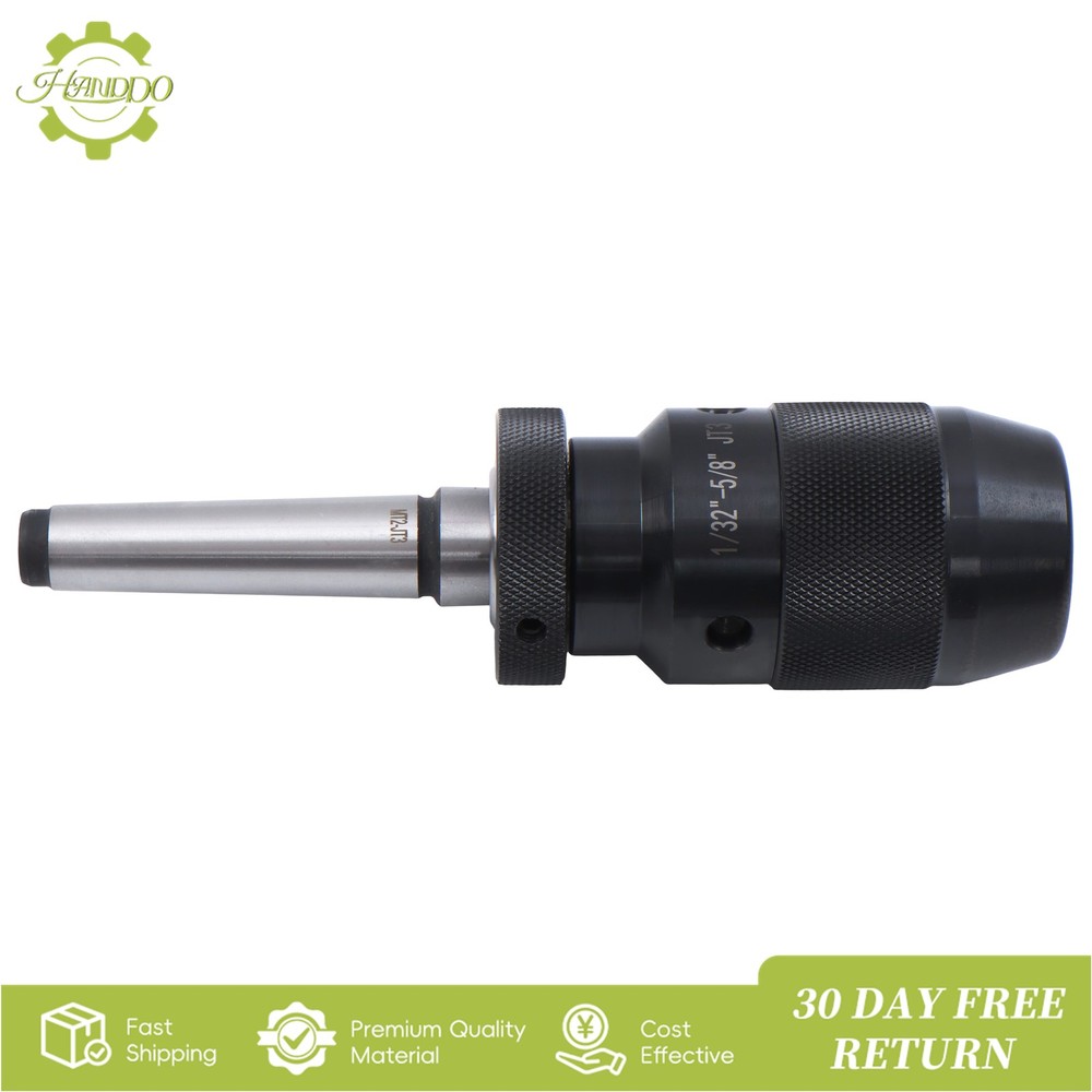 Premium 1/32″ – 5/8″ Keyless Drill Chuck & JT3 – MT2 Straight Shank Arbor CNC