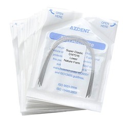 AZDENT Dental Orthodontic Super Elastic NITI Rectangular Arch Wires 10Pcs/Pack