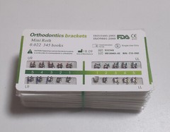 10 Sets Dental Metal Bracket MIM Monoblock Mini Roth 022 345 hooks Mesh Base