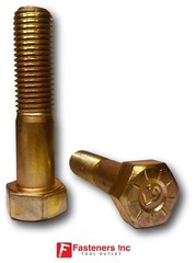 3/8-16 Grade 9 USA Hex Cap Screw Bolts Yellow Zinc Plated L-9 Alloy Choose Size