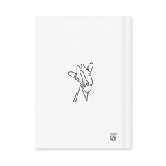 Giraffe Bubblegum Bubble, Matte Hardcover Journal