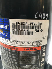 Copeland 3.5 Ton Scroll Compressor ZP41K3E-PFV-230 208/230V R-410A ! used #C489