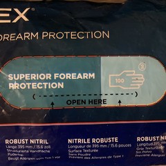 Ansell Microflex Gloves Elbow Length, Powder Free, Large, Pack of 100, # 93-243