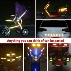 Reflective Safety Sticker Reflector Tape Car Night Traffic Safety Warning US