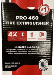 Kidde Pro 460 Fire Extinguisher PRO-10MP-1, UL Rate 4-A:60-B:C, With Wall Hanger