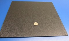 Black ABS Sheet 1/8″ (.125″) X 12″ X 12″ Haircell Textured One Side, 1 Units