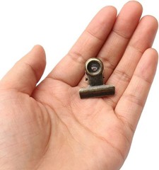 100 PCS Metal Hinge Clips, Bronze Small Clips 100pcs 0.87Inch, Cyan