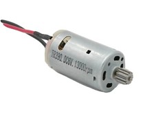 Powerful DC Motor 13000 RPM 6V DC, w/ 9mm Pinon Gear, 18AWG 6″ inch Wires