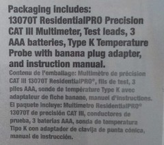 Southwire 13070T ResidentialPRO True RMS Cat III Multimeter