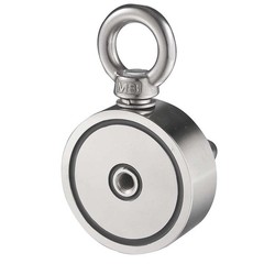 UP TO 1300LBS Fishing Magnet Pull Force Strong Neodymium Magnet / Carabiner Rope