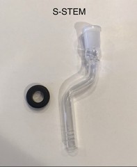 14mm Glass Downstem L-stem S-stem Bottle Stem Bong WaterPipe Bubbler Grommet DIY