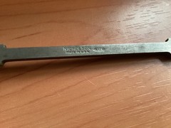 Vintage Nicholson X.F. Swiss Pattern Bent Riffler File – Style 10 Made in USA