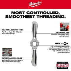 Milwaukee 49-22-5603 Metric Tap & Die PACKOUT Set w/ Hex-LOK Handle – 38 PC