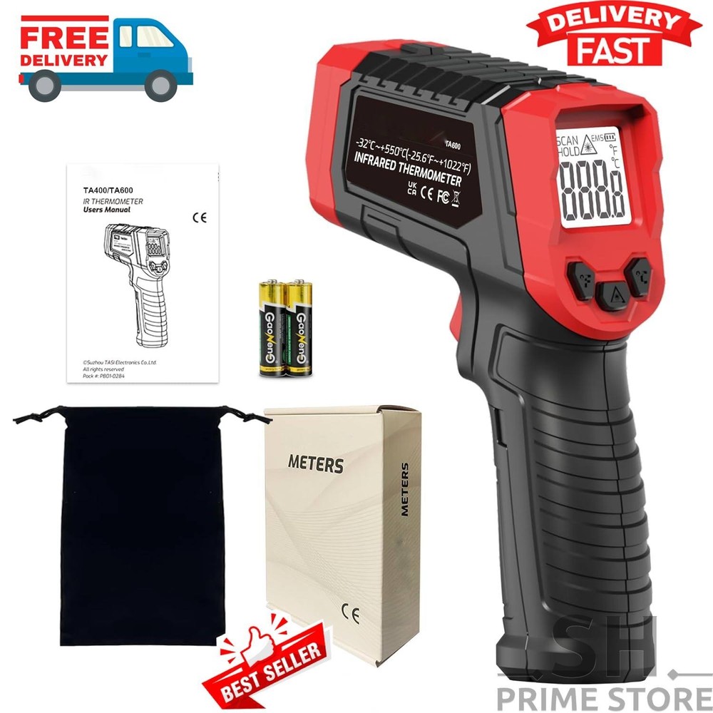Infrared Laser Thermometer Gun with LCD Display Non-Contact Digital Temperature