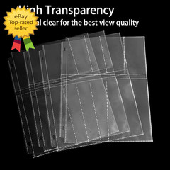 4×6 Photo Sleeves for 3 Ring Binder 40 Pack Clear Album Pages Holds 240 Photos