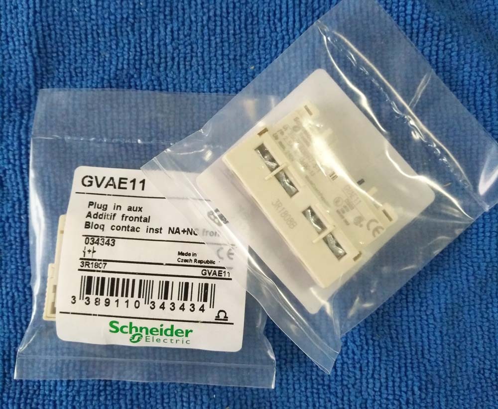 1pc Schneider Electric GVAE11 Auxiliary Contact Block 1-N/O & 1-N/C – New/Sealed
