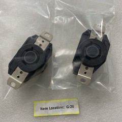 LEVITON 2-P, 3-W SINGLE LOCK RECEPTACLE 2330 20A-277V AC/VCA L7-20 (7 new + 2)