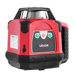 VEVOR 2650ft Rotary Laser Level Kit Self Leveling Red Line 0.06 in/100 ft