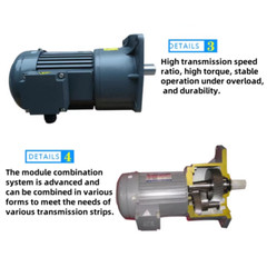 750W 380V 22mm Reduction Gear Motor Three-Phase CW/CCW Adjustable Speed Reducer