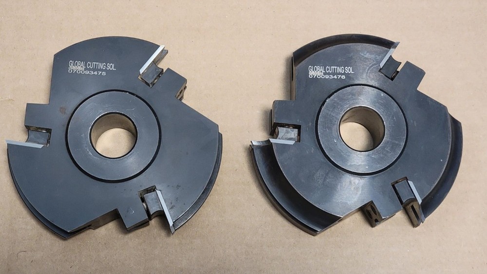 Global Cutting Solutions Cope & Stick Shaper Cutters 2pc. Matched Set 1″ Bore