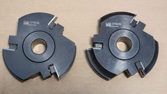 Global Cutting Solutions Cope & Stick Shaper Cutters 2pc. Matched Set 1″ Bore