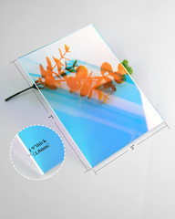 5 Pack Iridescent Acrylic Sheets Translucent Plexiglass Sheet Colored Plastic Pa