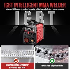 Portable 110V Welding Machine – 2-in-1 Stick & Lift TIG Welder, 20-135A IGBT Inv