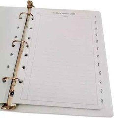 Monthly Planner Refill 5-1/2 x 8-1/2 Two Pages Per Classic/Size 4 2024-2025