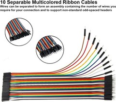 40 PCS 20 CM Jumper Wires – Female to Male Dupont Assorted Kit for DIY Projects