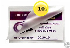 1000/pack Hot 10 Mil Credit Card size Laminating Pouches 2-1/8 x 3-3/8 Clear