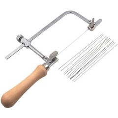 Mini U-shaped Saw Jewelry DIY Tool Jewelers Saw Bow Saw Frame With 12 Blades