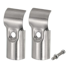 2pcs T Pipe Clamp Connector Chain Link Fence Clamp Fit OD 1 Inch(25mm)